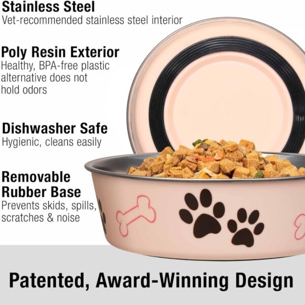 Dog Bowls Stainless Steel Dog Cat Bowls  Spill Proof Dog Food Bowl Cat Bowl Puppy Pet Supplies Great For Home
