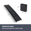 Dog Ramp For Car 65inchX17.2inch Large Folding Pet Stair Ramps For Truck, SUV, With Non-Slip Surface, Up To 250LBS, Outdoor Dog Car Ramp For Medium & Large Dogs, Portable Pet Steps