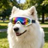 f6d7a094901a4530aafd719ae9e7df96.jpg 2 Pack Pet Protection Dog Sunglasses Pet Goggles Windproof Eye Wear Adjustable Dog Goggles (US Logistics only For USPS.TK/TMEU only For self-pickup)