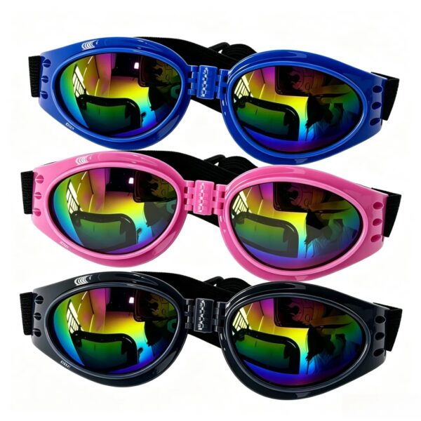 f79a322868884b5f90d80c4354b422a7.jpg 3PCS Pet Dog Goggles Protection Doggles Sunglasses for Small Medium Breeds Three colors (US Logistics only For USPS.TK/TMEU only For self-pickup)